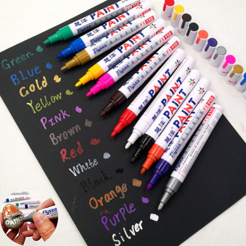 Tee Height Marker - 12 Color White Waterproof Rubber Permanent