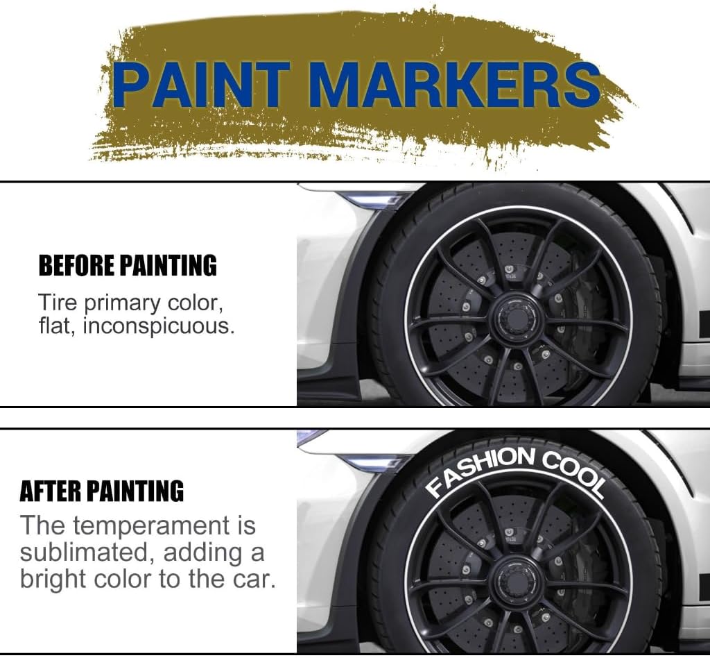 White Waterproof Cars Wheel Ti - Tee Height Marker review and price