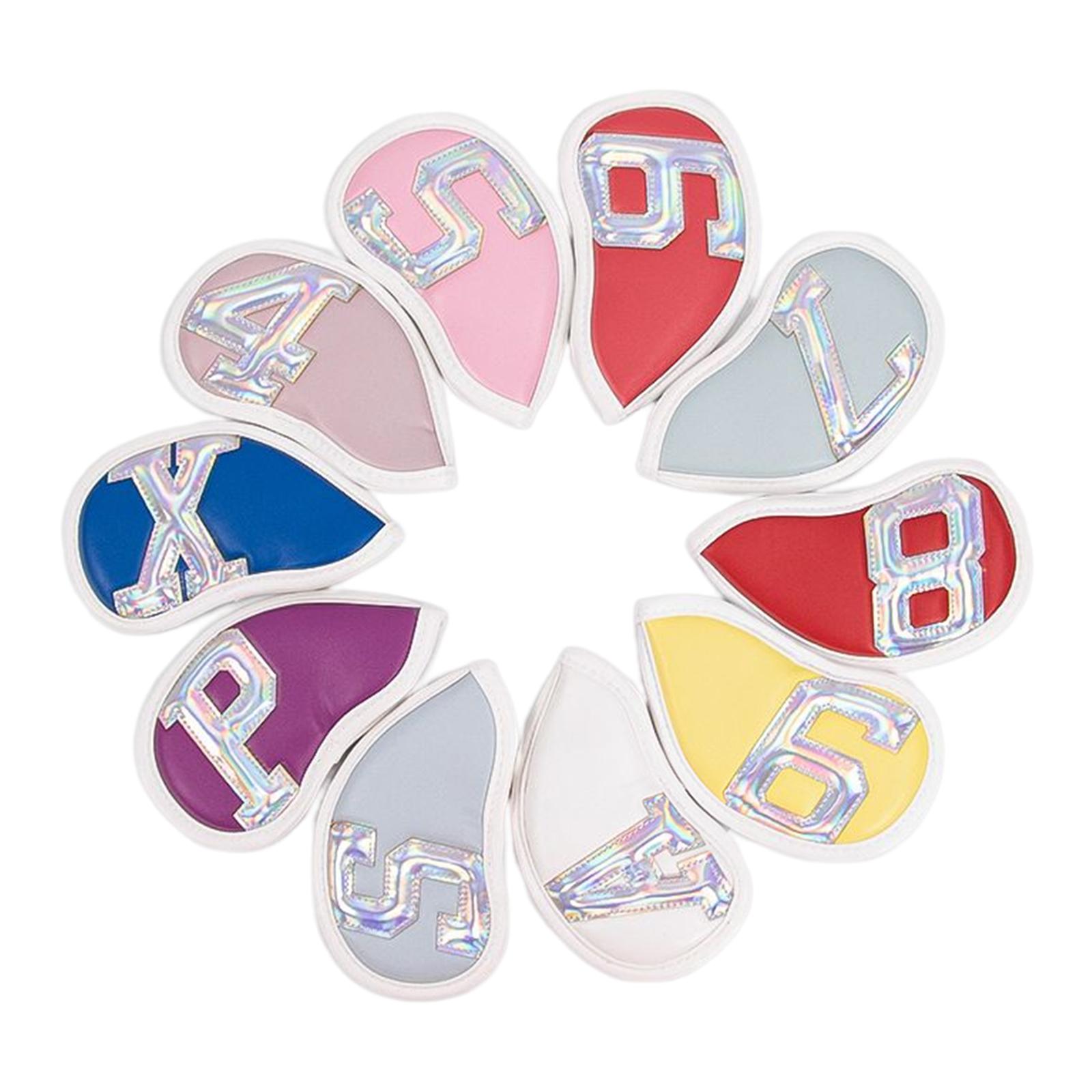 10Pcs PU Golf Iron Headcover C - X Golf Equipment review and price