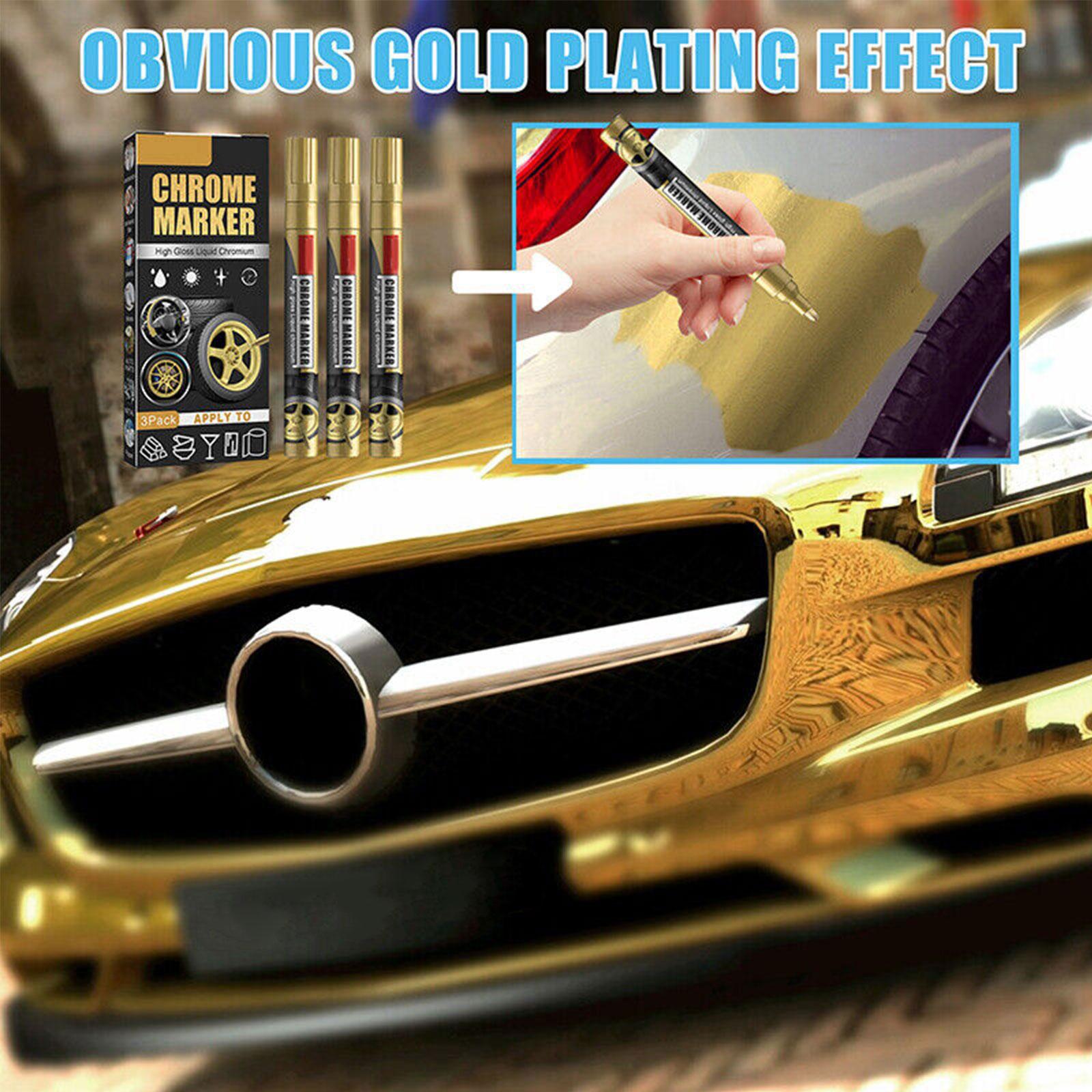 3Pcs/Set Chrome Marker Pen Car - Tee Height Marker review and price