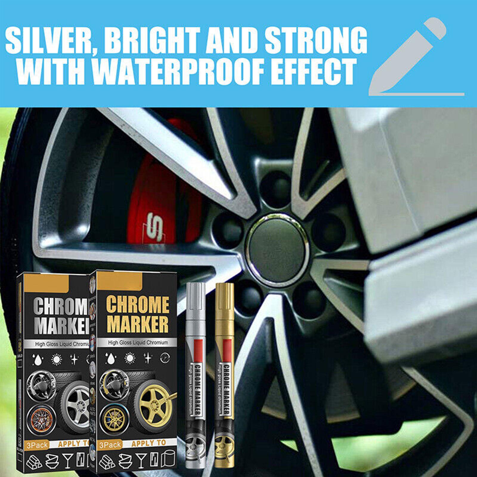 3Pcs/Set Chrome Marker Pen Car - Tee Height Marker review and price