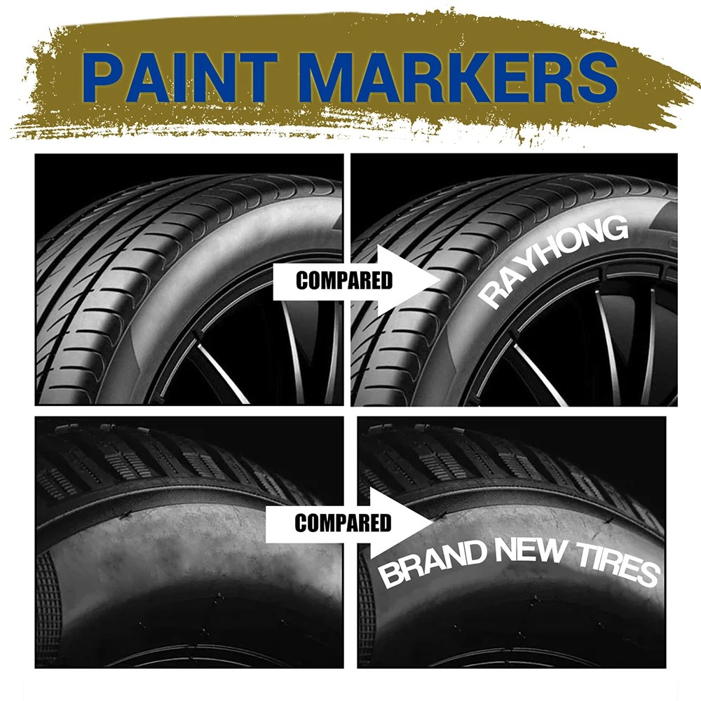 3 White Tire Paint Markers Wat - Tee Height Marker review and price