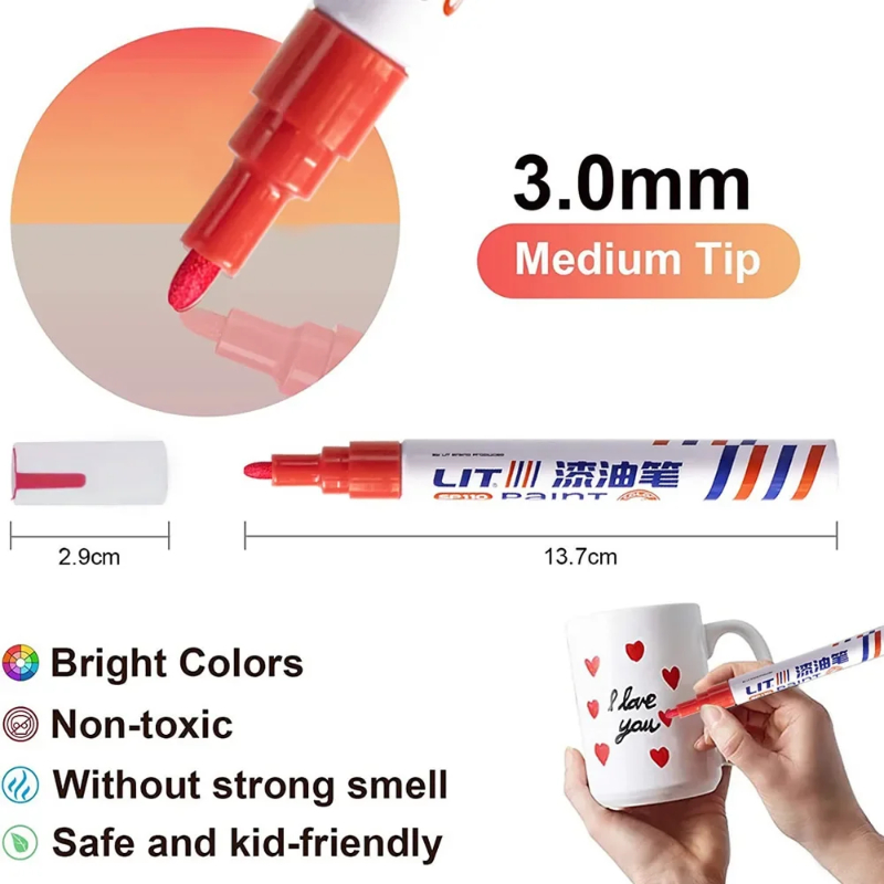 3mm Colorful 12 Colors Permane - Tee Height Marker review and price